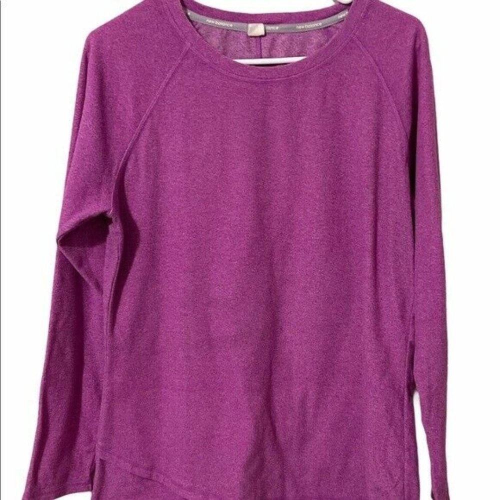 New Balance Purple Sweatshirt Long Sleeve L
